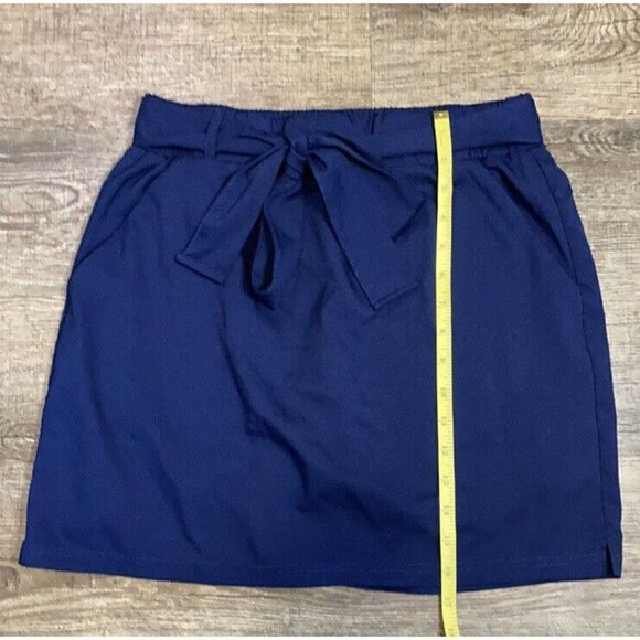 Saint John’s Bay Women’s Golf Casual Athletic Belted Skort American Navy Size SM - Picture 5 of 5